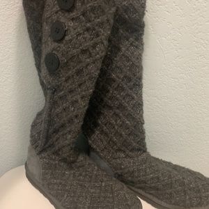 UGG Gray Crochet Boots